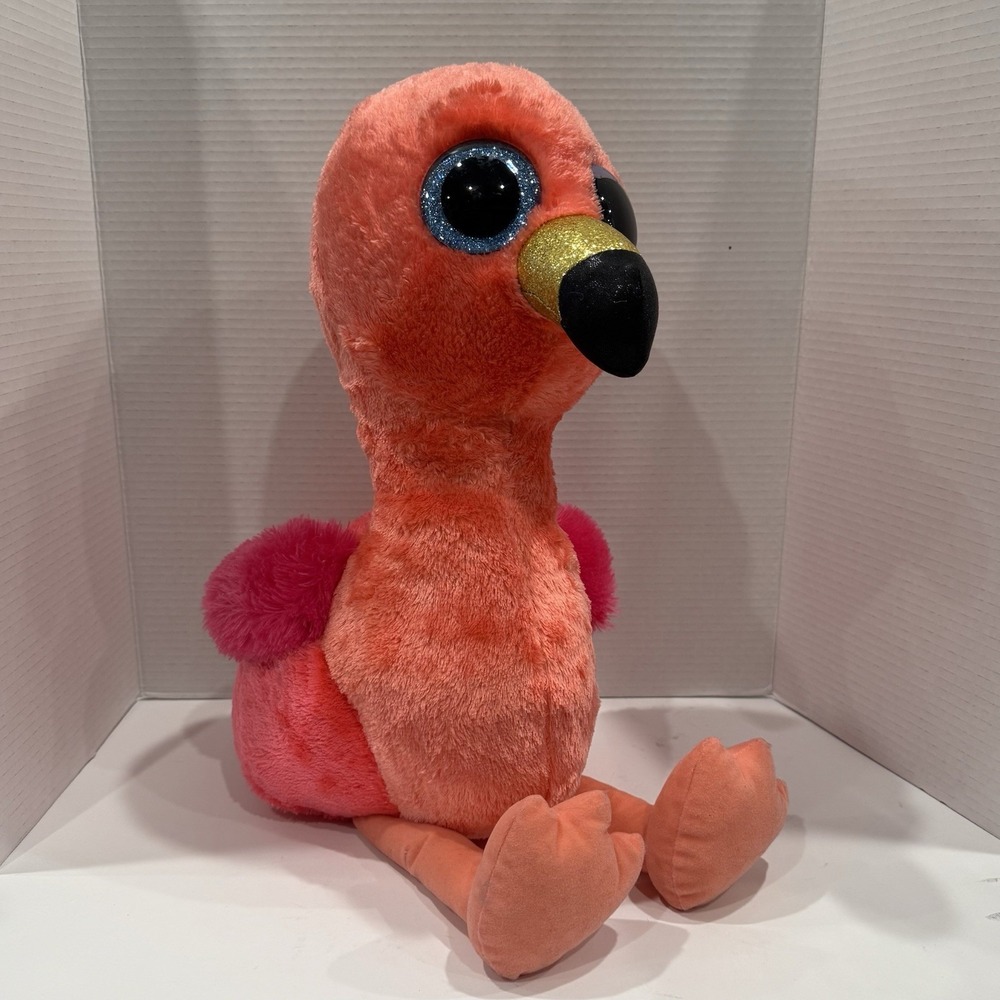 TY Beanie Boos Gilda Flamingo 24" Plush Large Stuffed Animal Pink Read